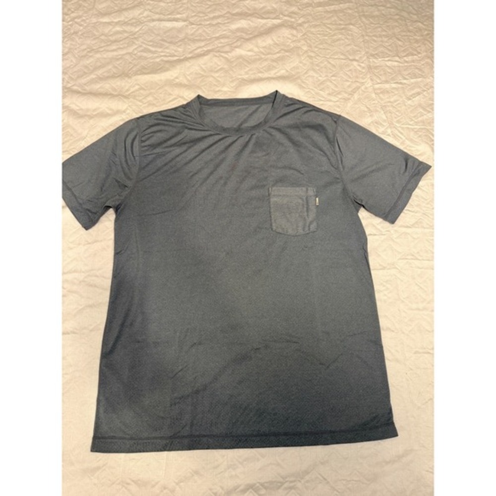 Vuori Tradewind Performance Tee Gray Breathable Stretch Athletic Shirt